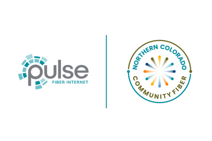 Pulse Fiber Internet Logo and NOCO Community Fiber Logo