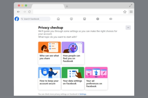 Screenshot of Facebook Privacy Checkup