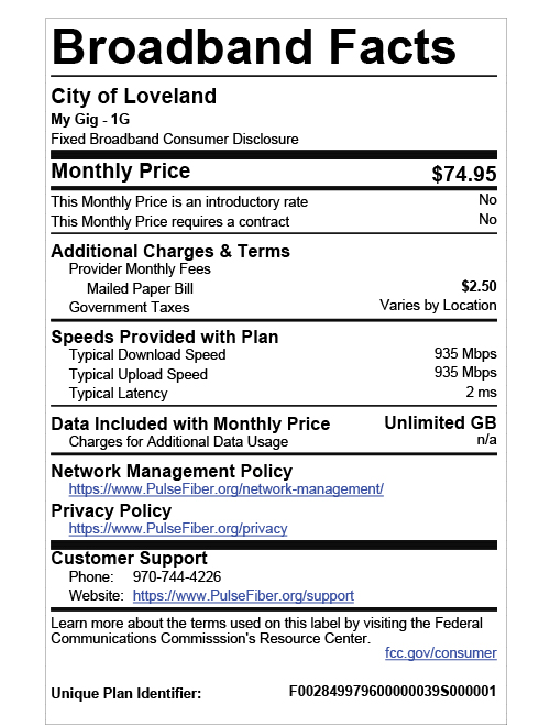 Broadband Labels