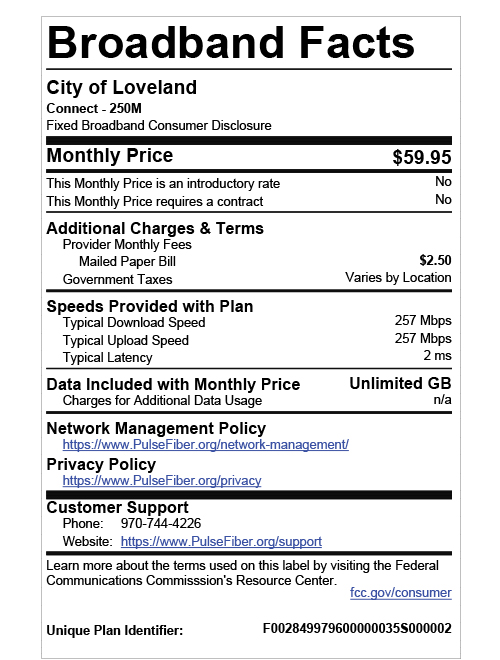 Broadband Labels