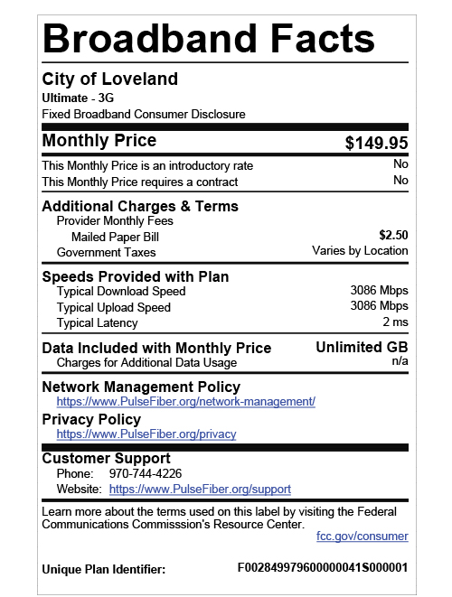 Broadband Labels